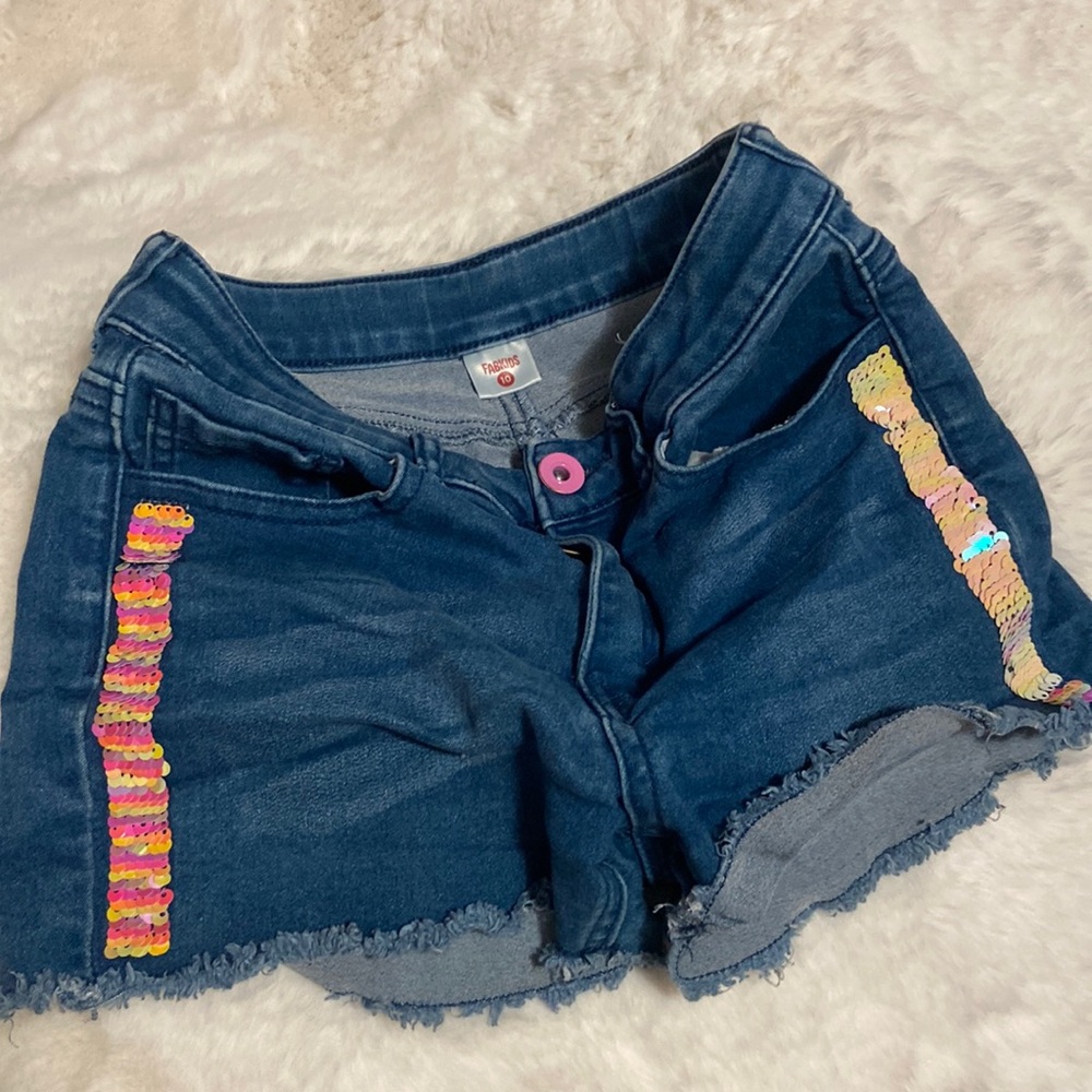 Girls Shorts with sequins